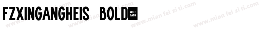 FZXinGangHeiS Bold字体转换